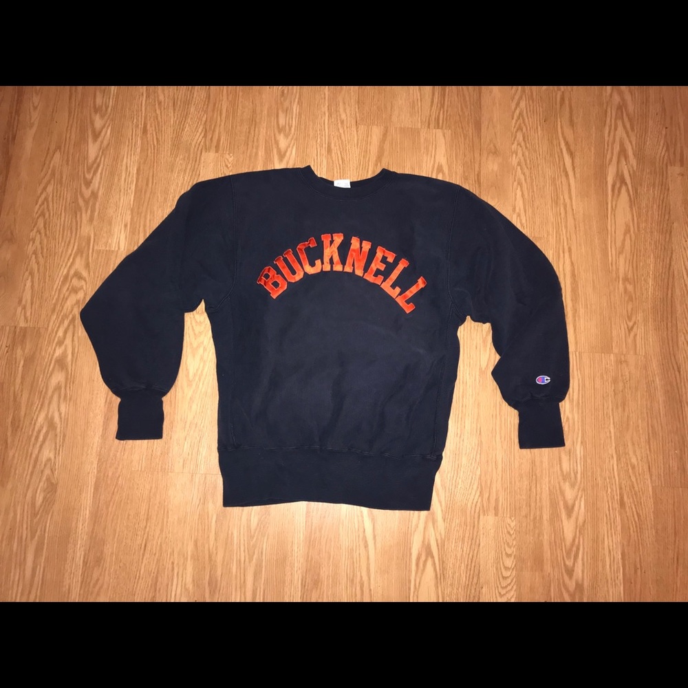 1980/90s Bucknell champion reverse weave chrewneck